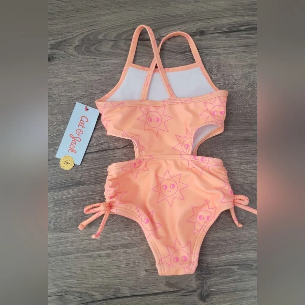 Cat & Jack Baby Girl Swimsuit Size 12m NWT